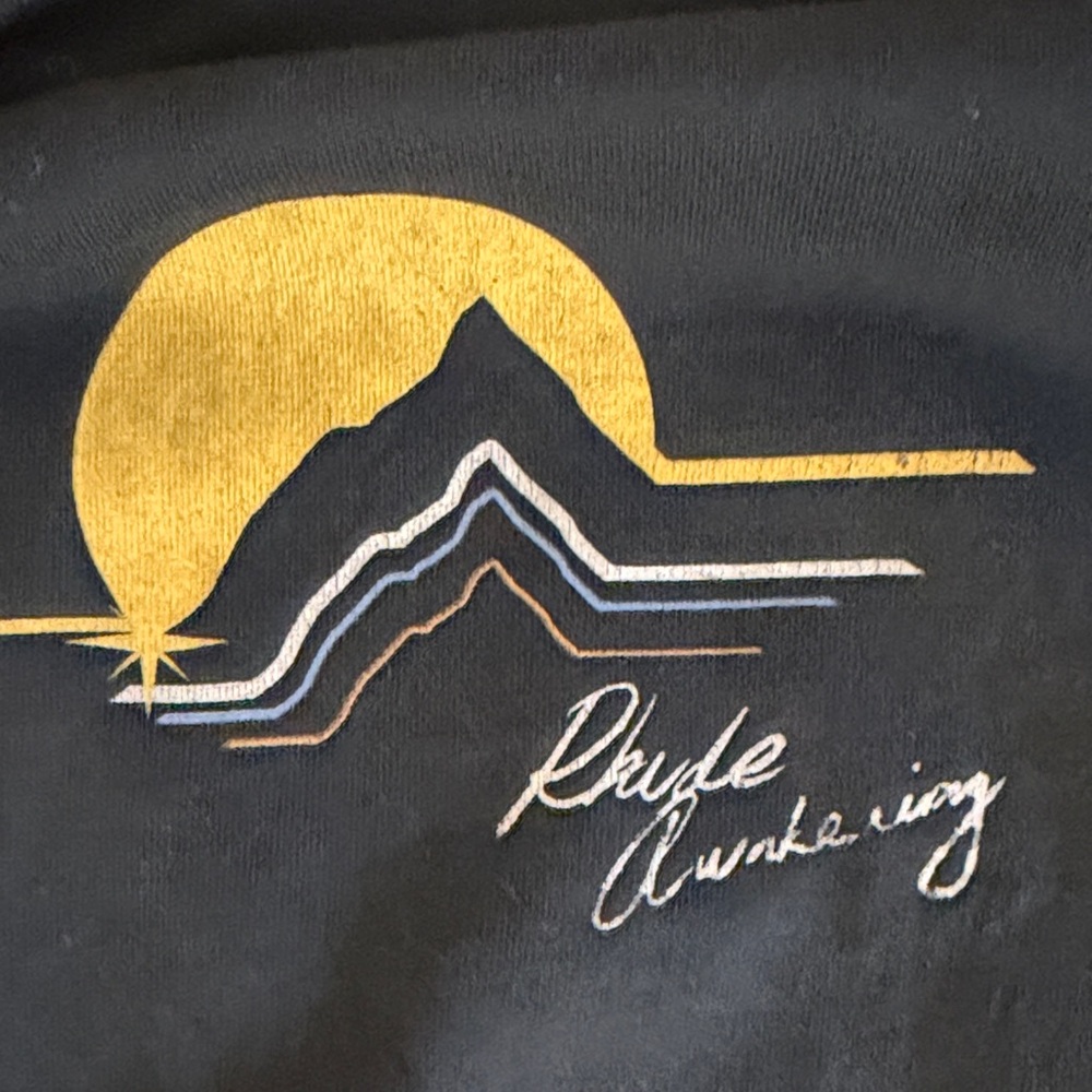 Rhude Black Tee- Rhude awakening - Picture 3 of 4